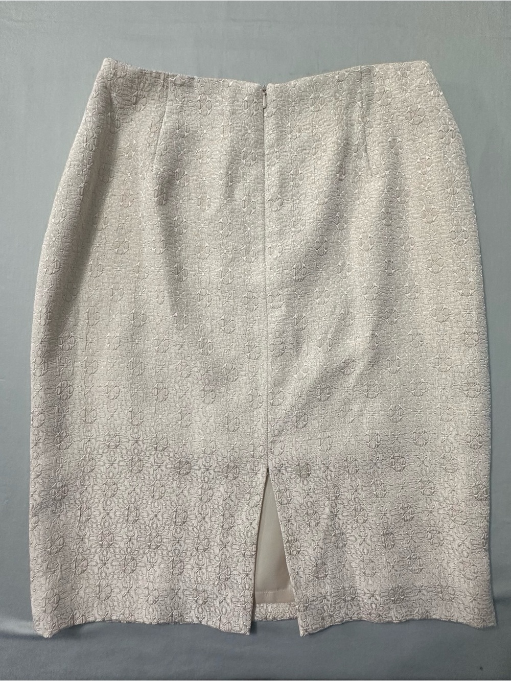 Maggy L Skirt Suit Size 8 Light Pink Floral Brocade Jacquard Blazer 2 Pc Set - Picture 14 of 15
